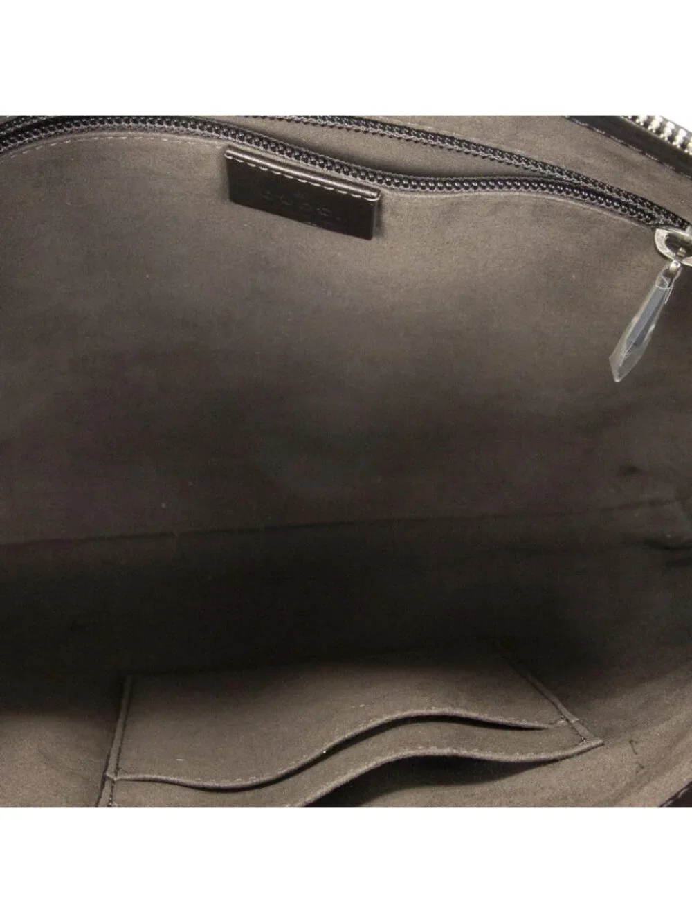 Gucci Square Zip Messenger Beige Dark Brown Supreme Canvas